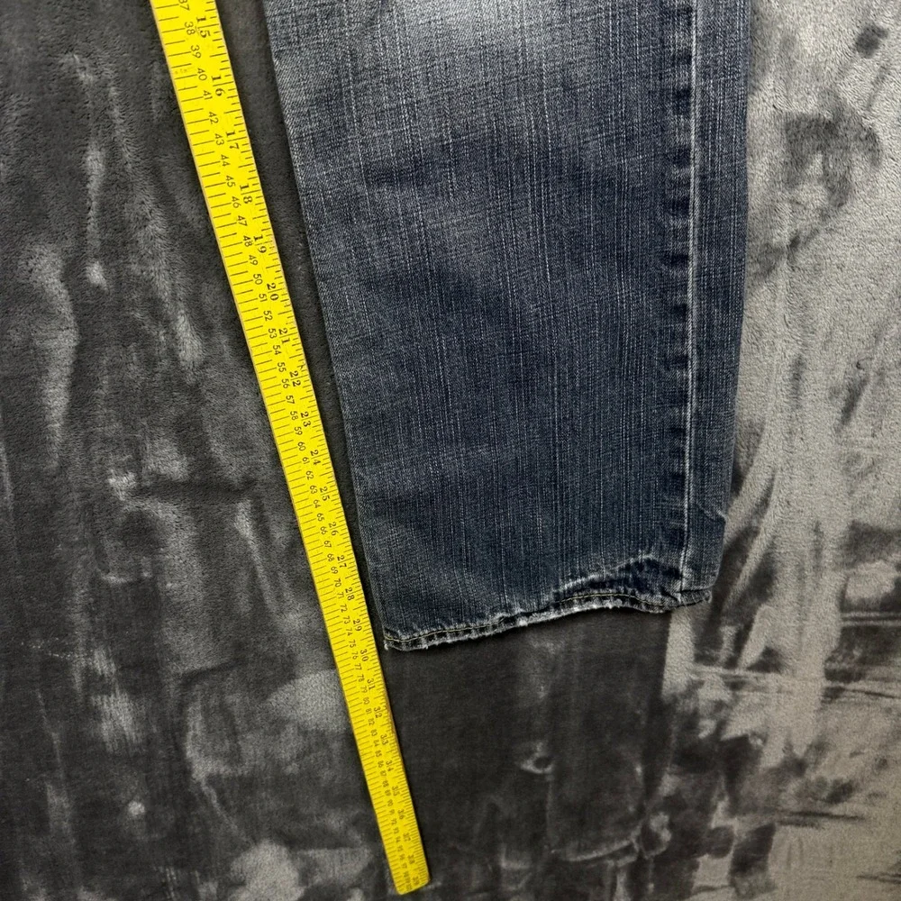 American Eagle Relaxed Jeans Mens 36x32 Blue Good Distressed Straight Leg Denim